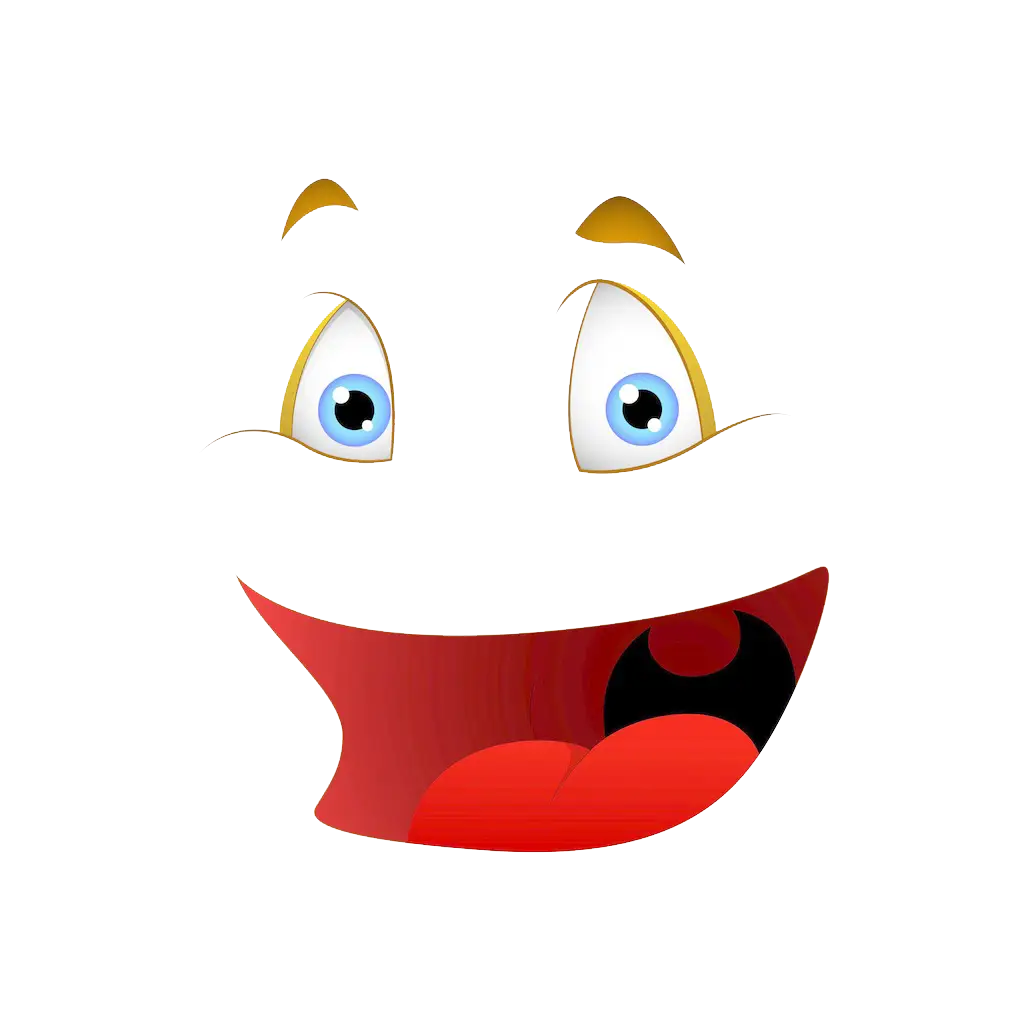 Cartoon Smiling Face Illustration