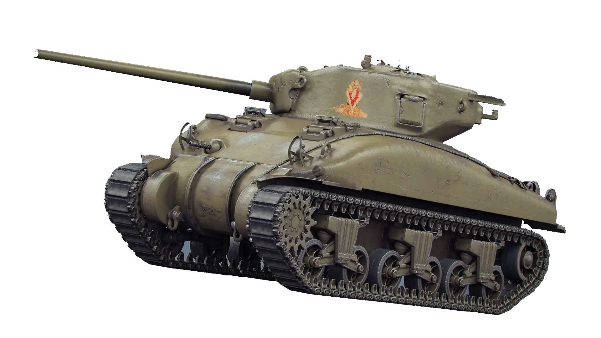 Olive Green Military Tank
