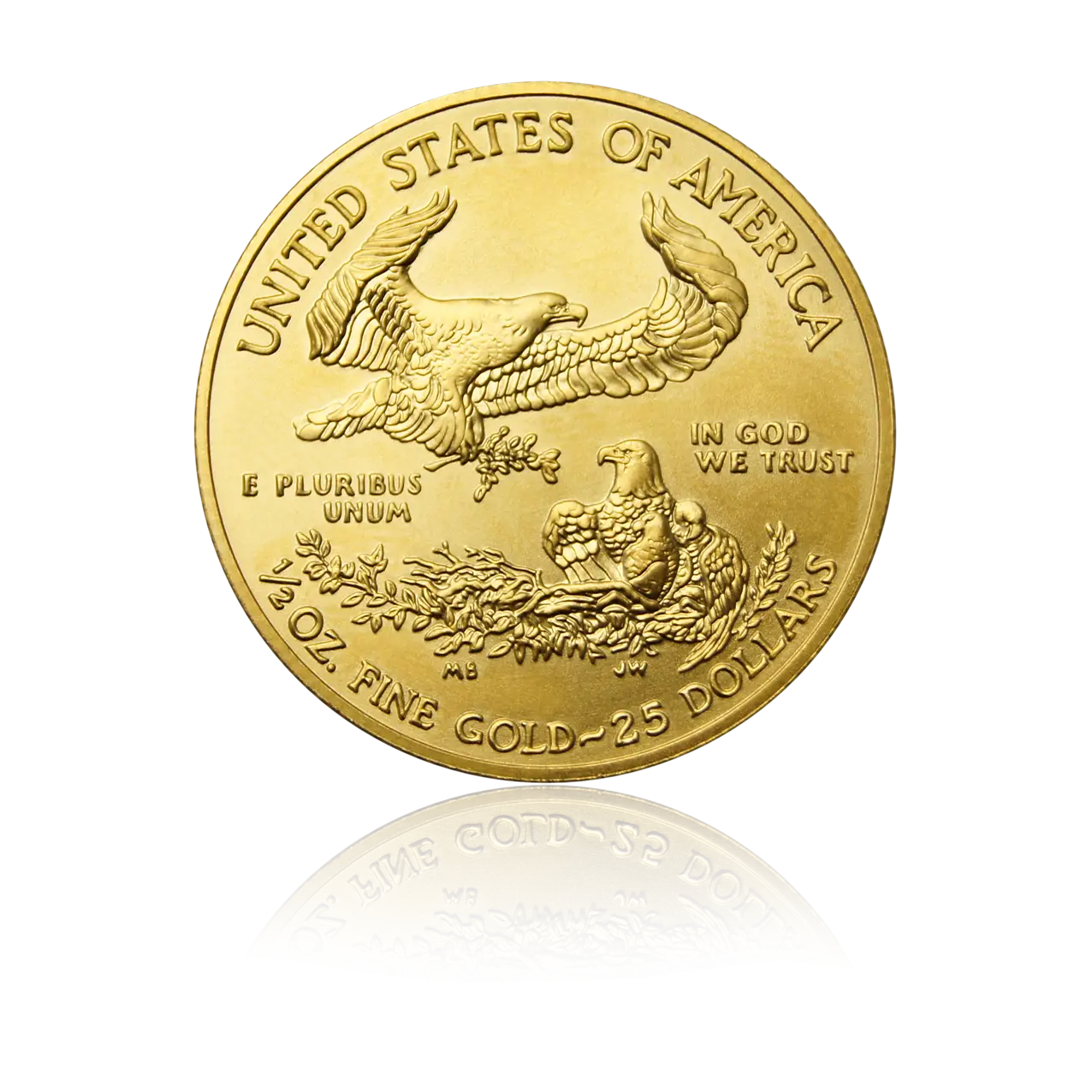 American Gold Coin with Detailed Engraving