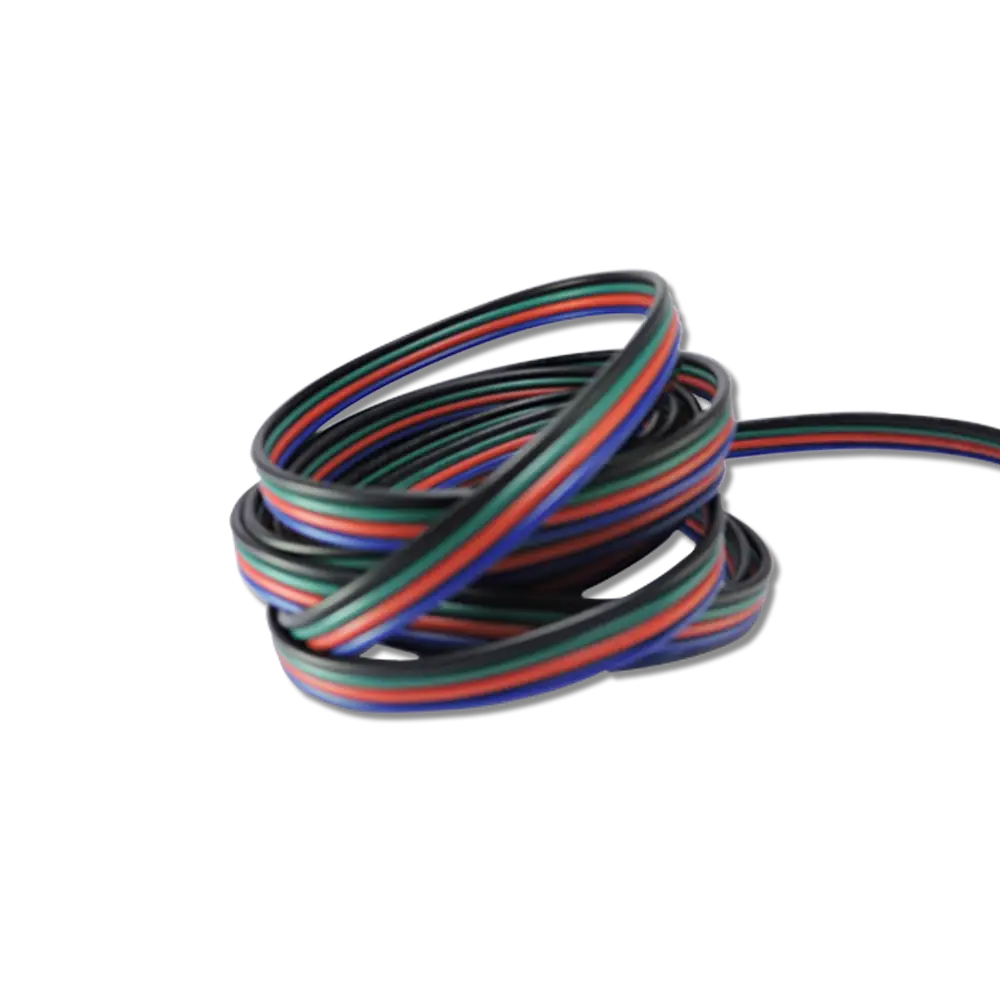 Coiled Multi-Colored Cable