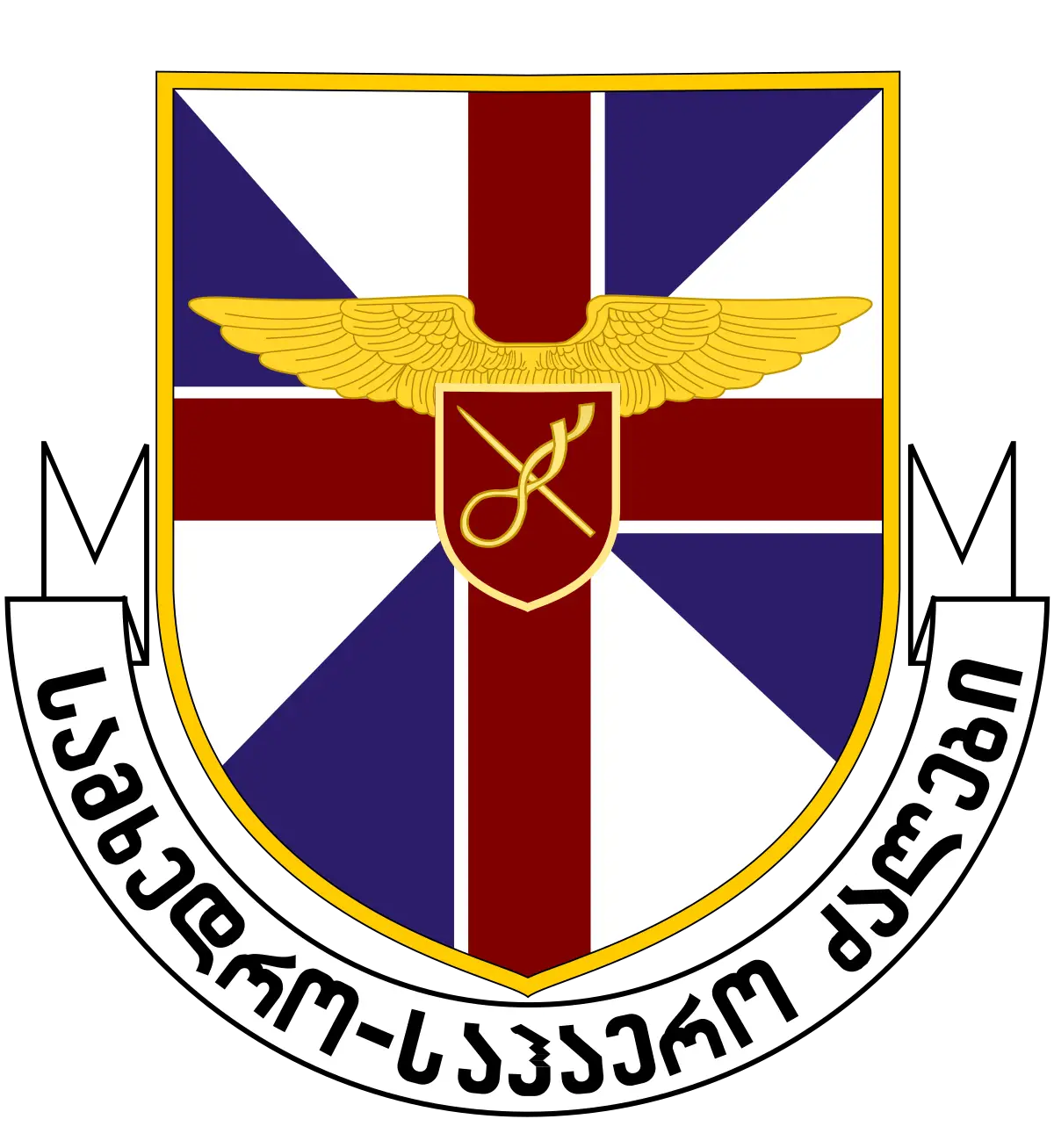 Coat of Arms with Shield and Wings