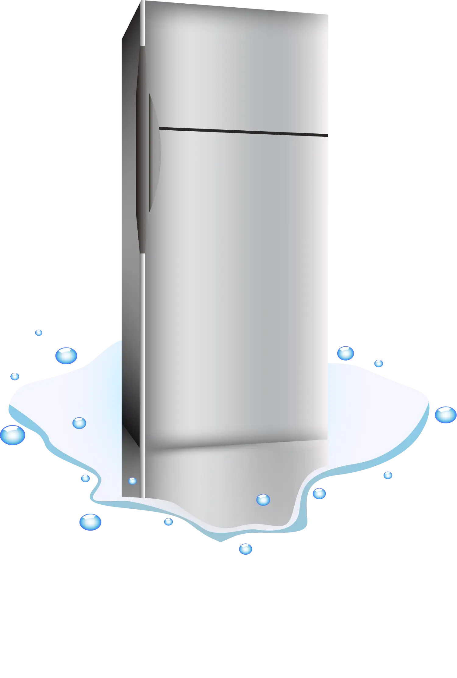 Leaking Refrigerator with Water