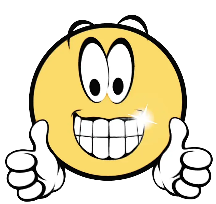 Cheerful Emoji Giving Thumbs Up