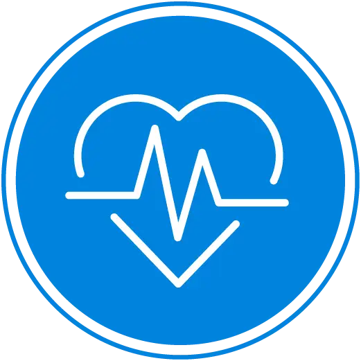 Heart Icon with Heartbeat Line Representation