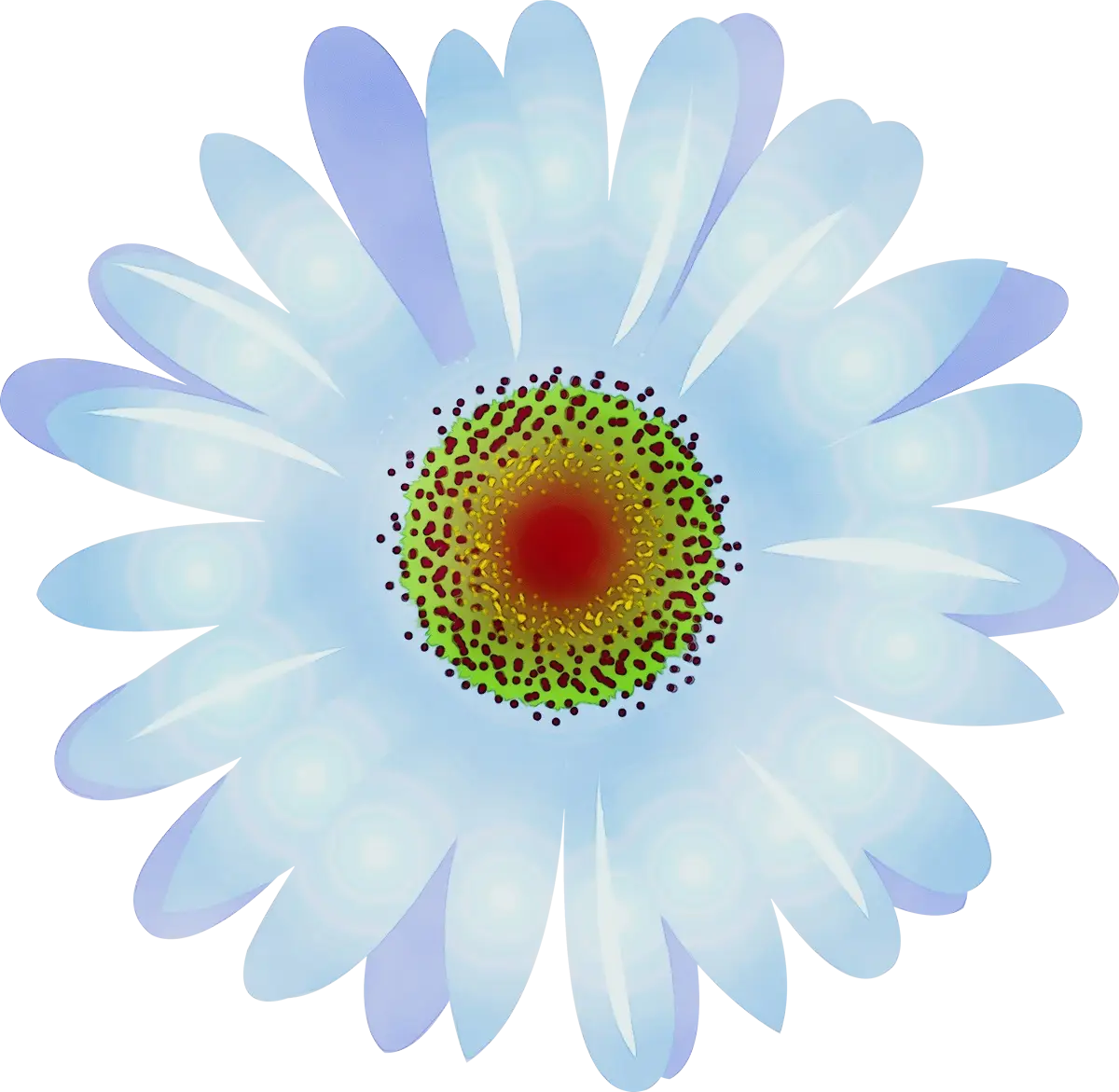 Beautiful Blue Flower Illustration