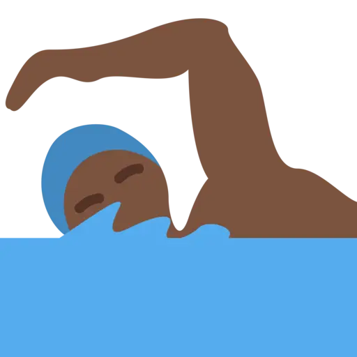 Swimming Cartoon Illustration