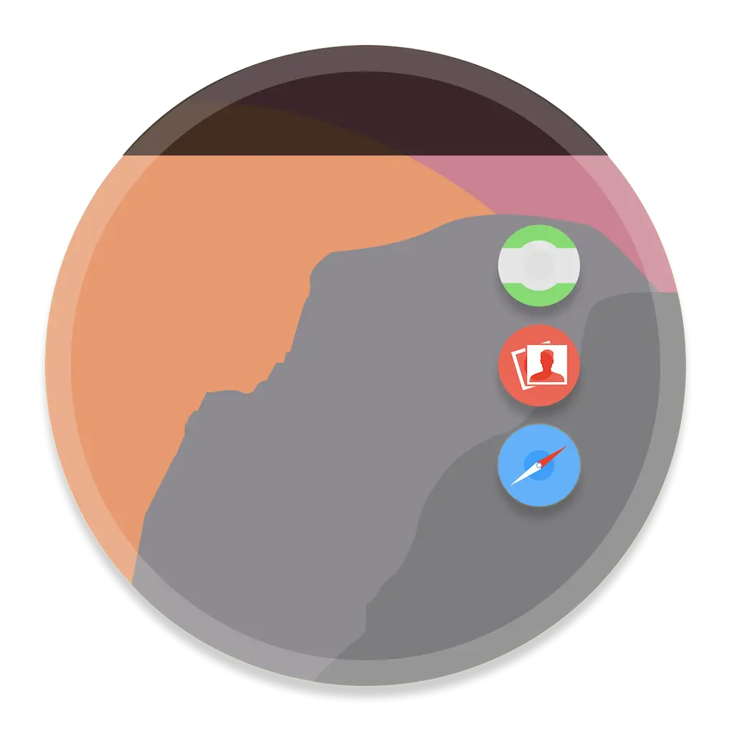 Circular App Interface Design Element