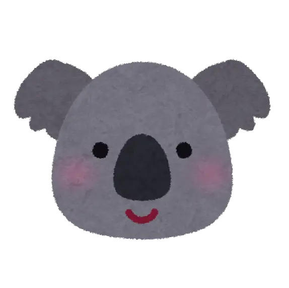 Cute Koala Face Cartoon