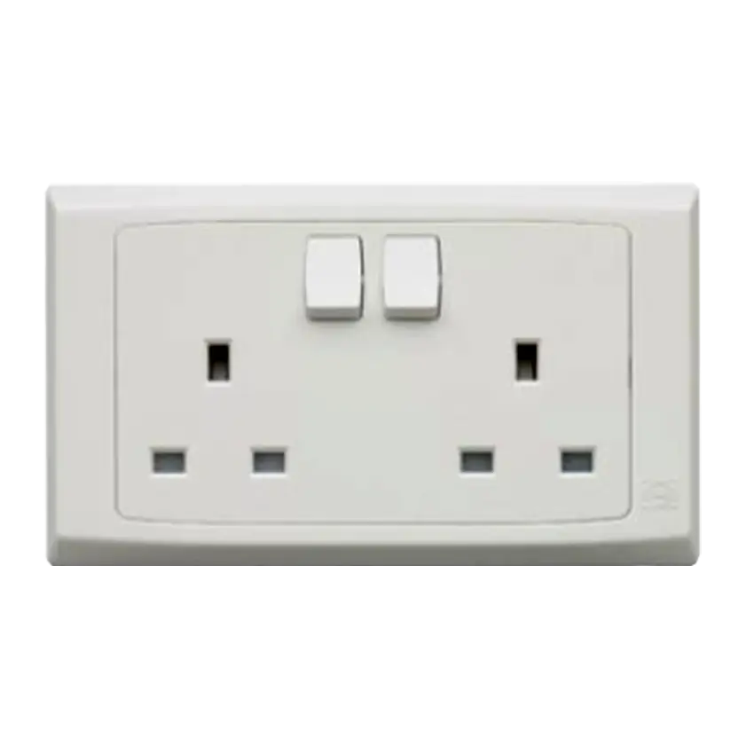 Electric Wall Socket with Double Switches