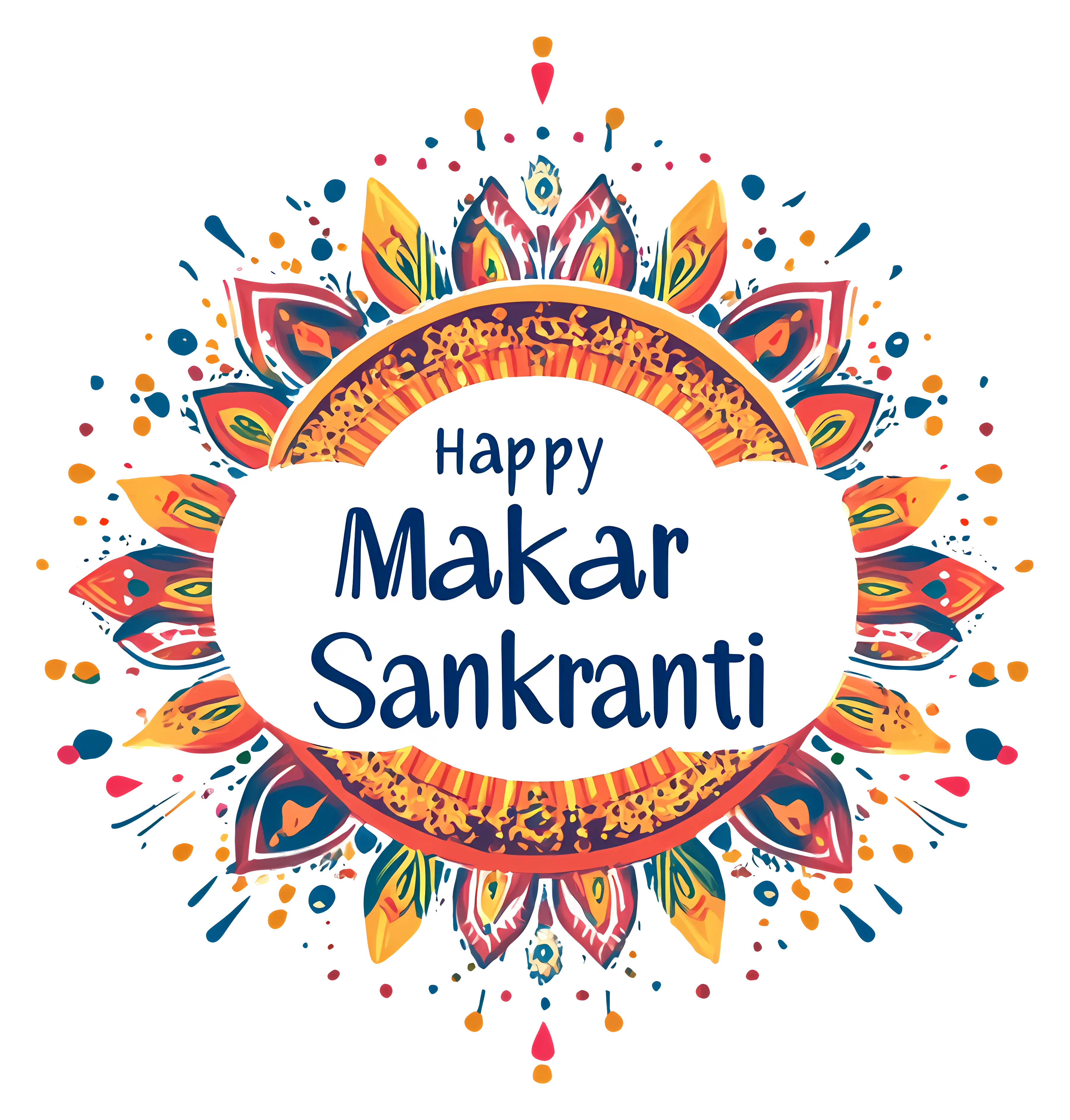 Mandala Design for Makar Sankranti