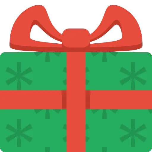 Gift Box with Bow Illustration