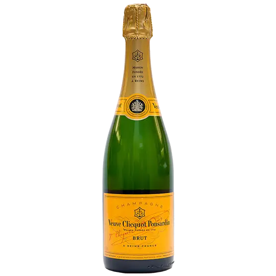 Classic Champagne Bottle with Gold Label