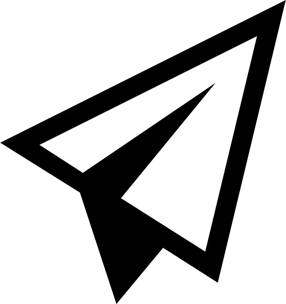 Black and White Paper Airplane