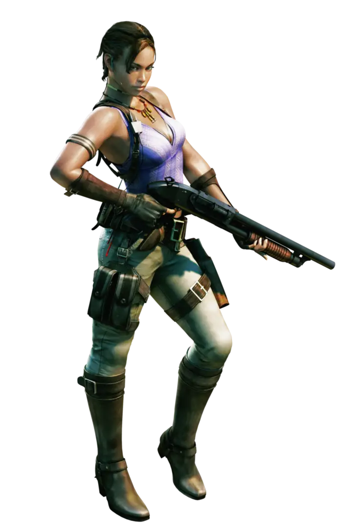 Action Female Character with Gun