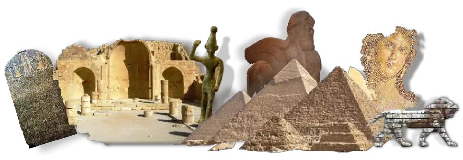 Collage of Ancient Landmarks and Monuments