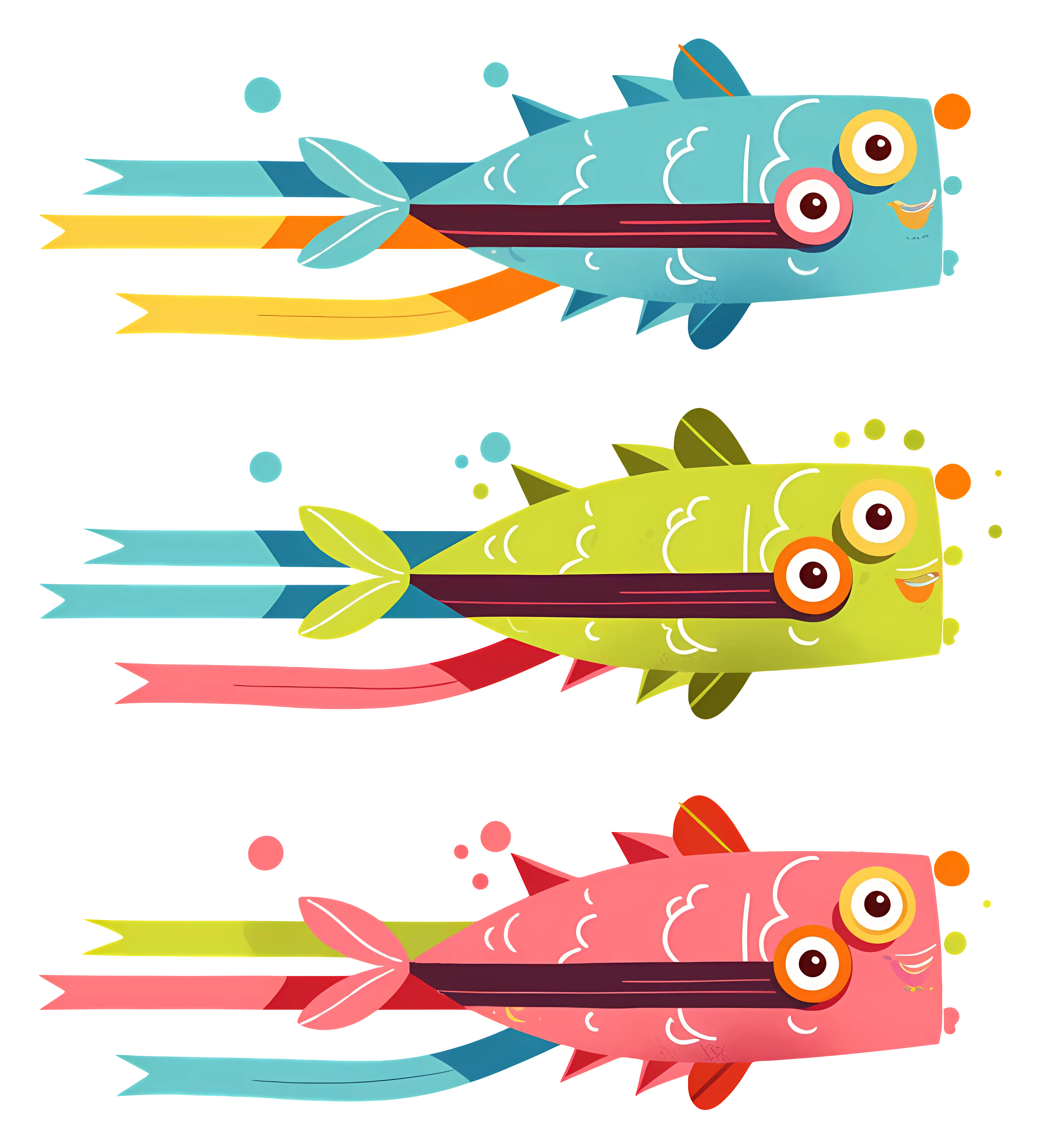 Colorful Fish Swimming