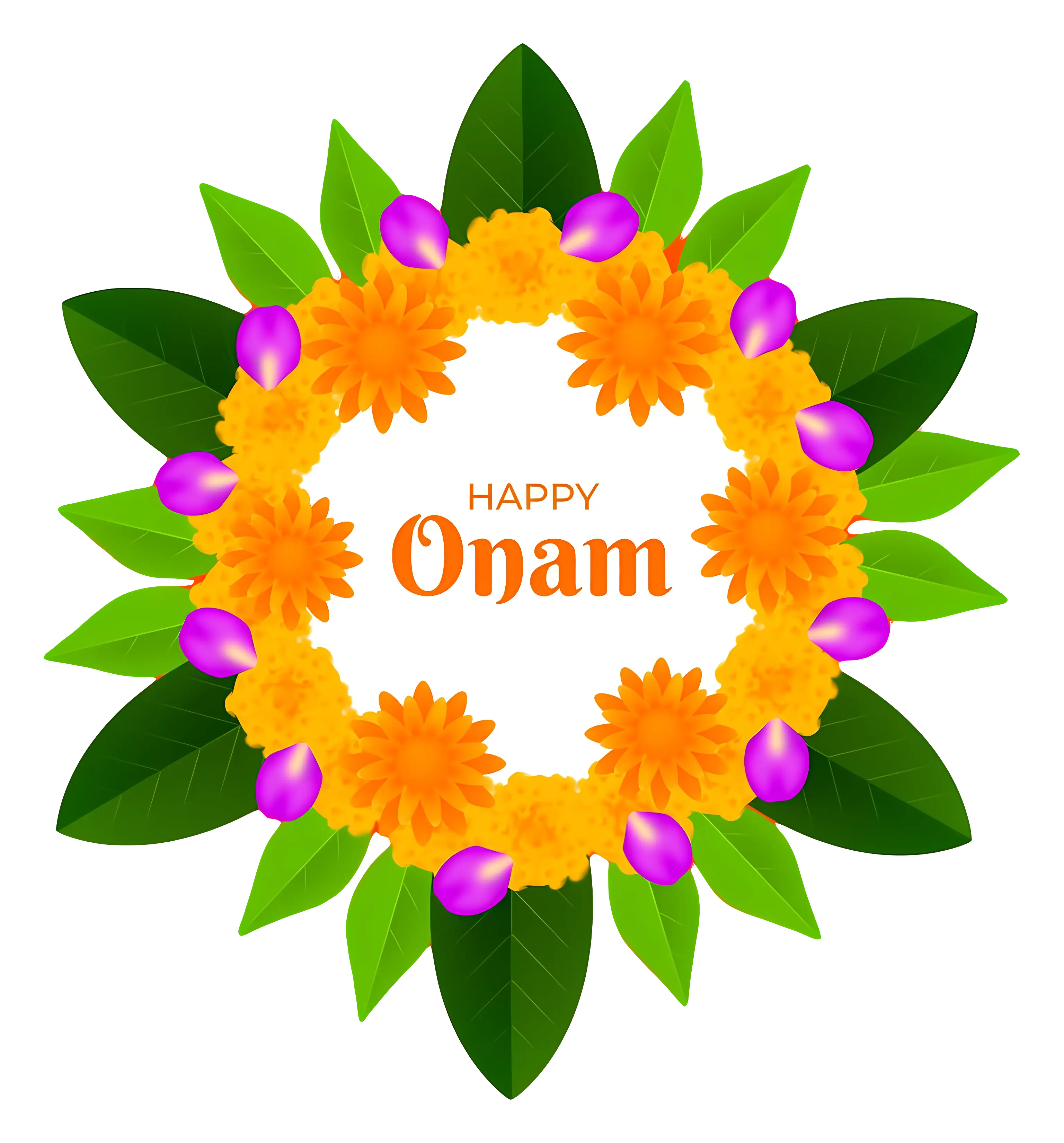Onam Festival Floral Wreath