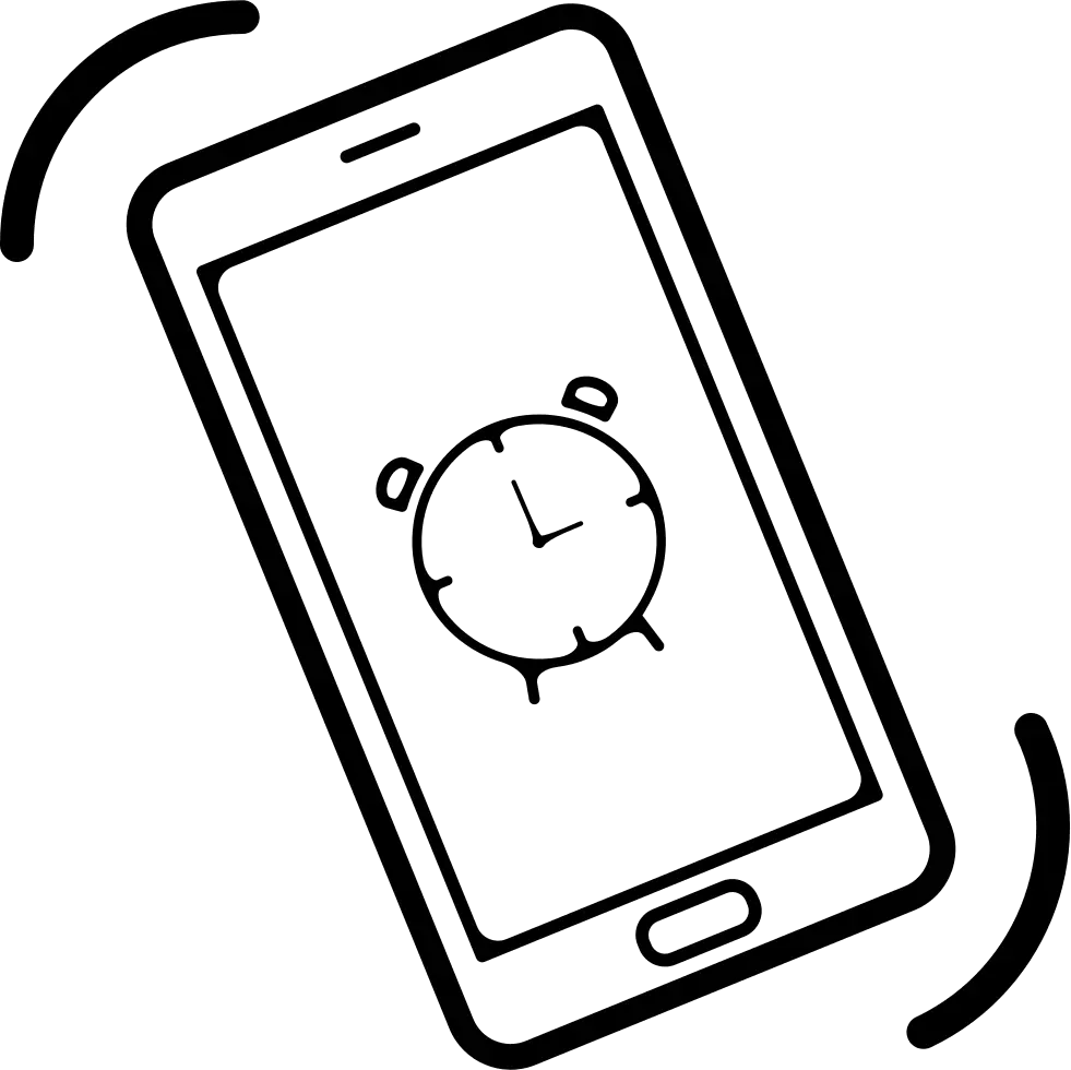 Ringing Phone Icon for Notifications Concept