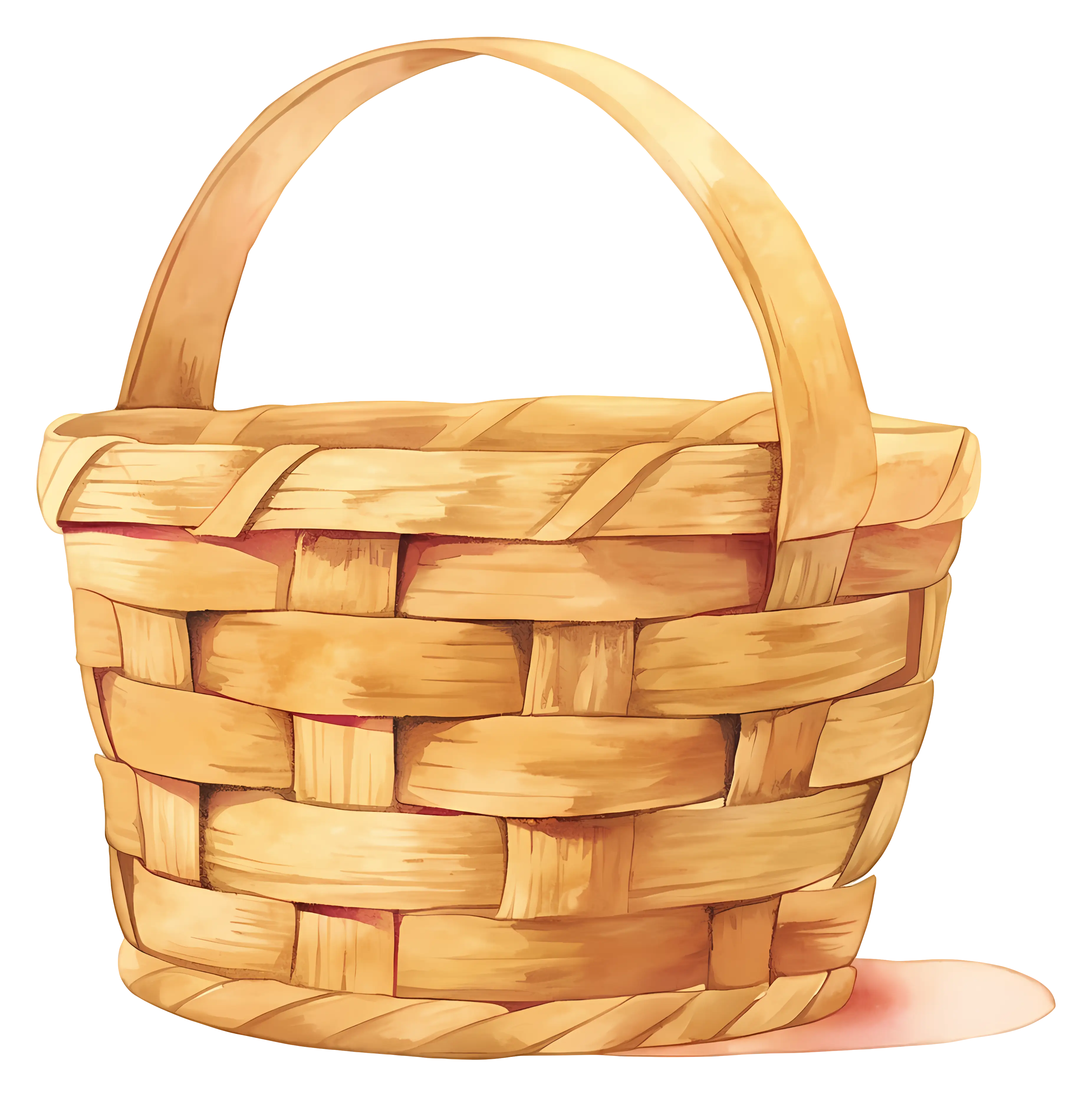 Woven Basket with Handle