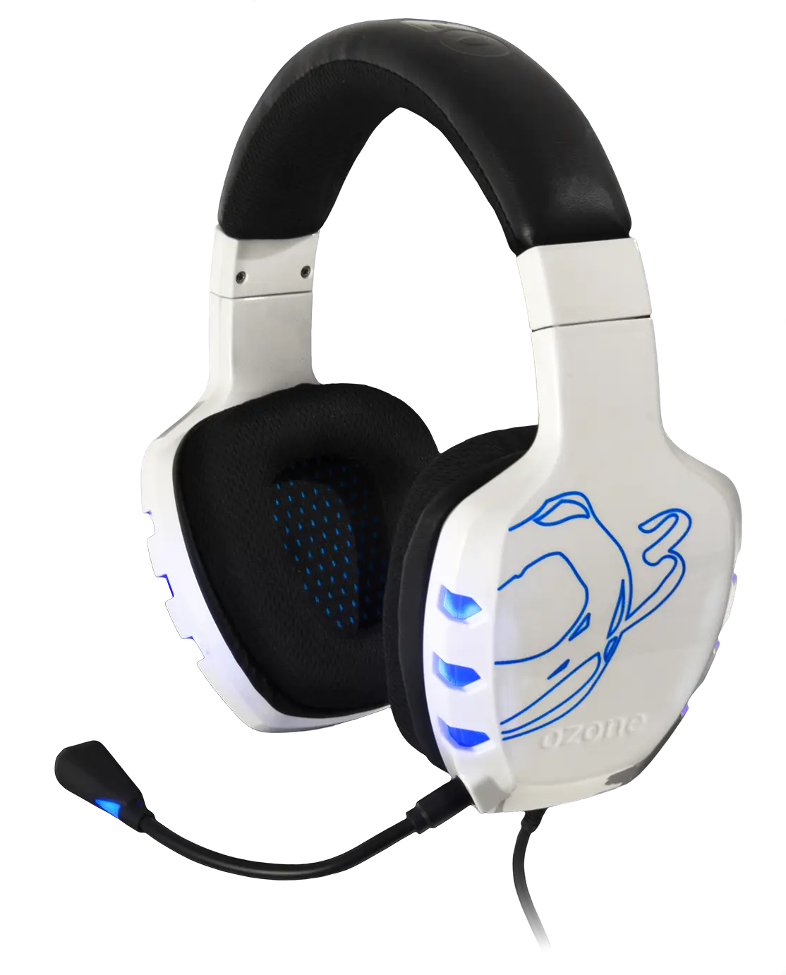White Gaming Headset with Microphone