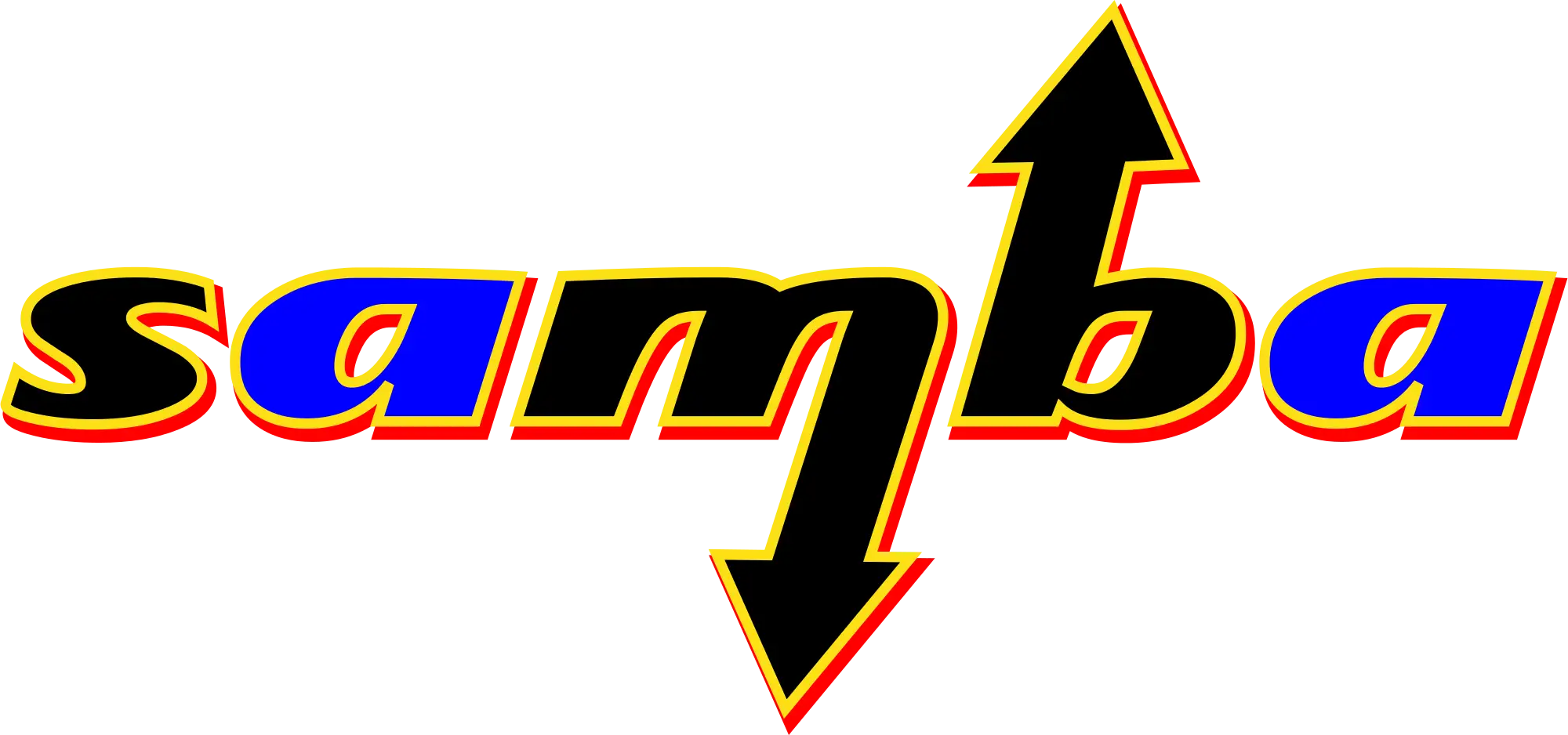 Samba Text Logo Design