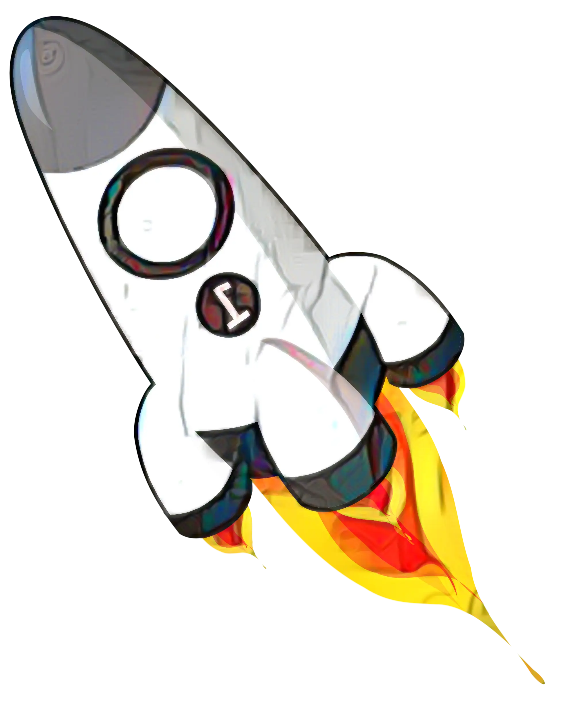Cartoon Rocket Launching