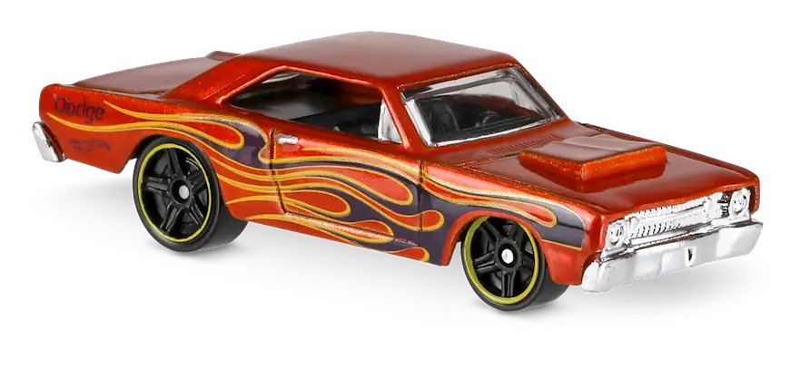 Red Toy Car with Flame Decals