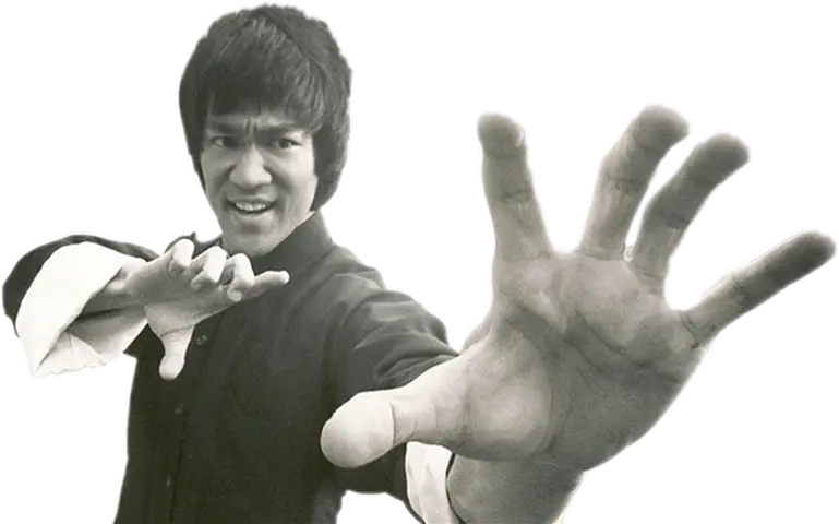 Martial Artist in Dynamic Action Pose