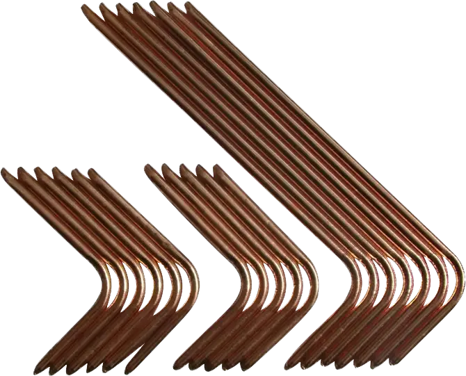 Set of Bent Copper Pipes