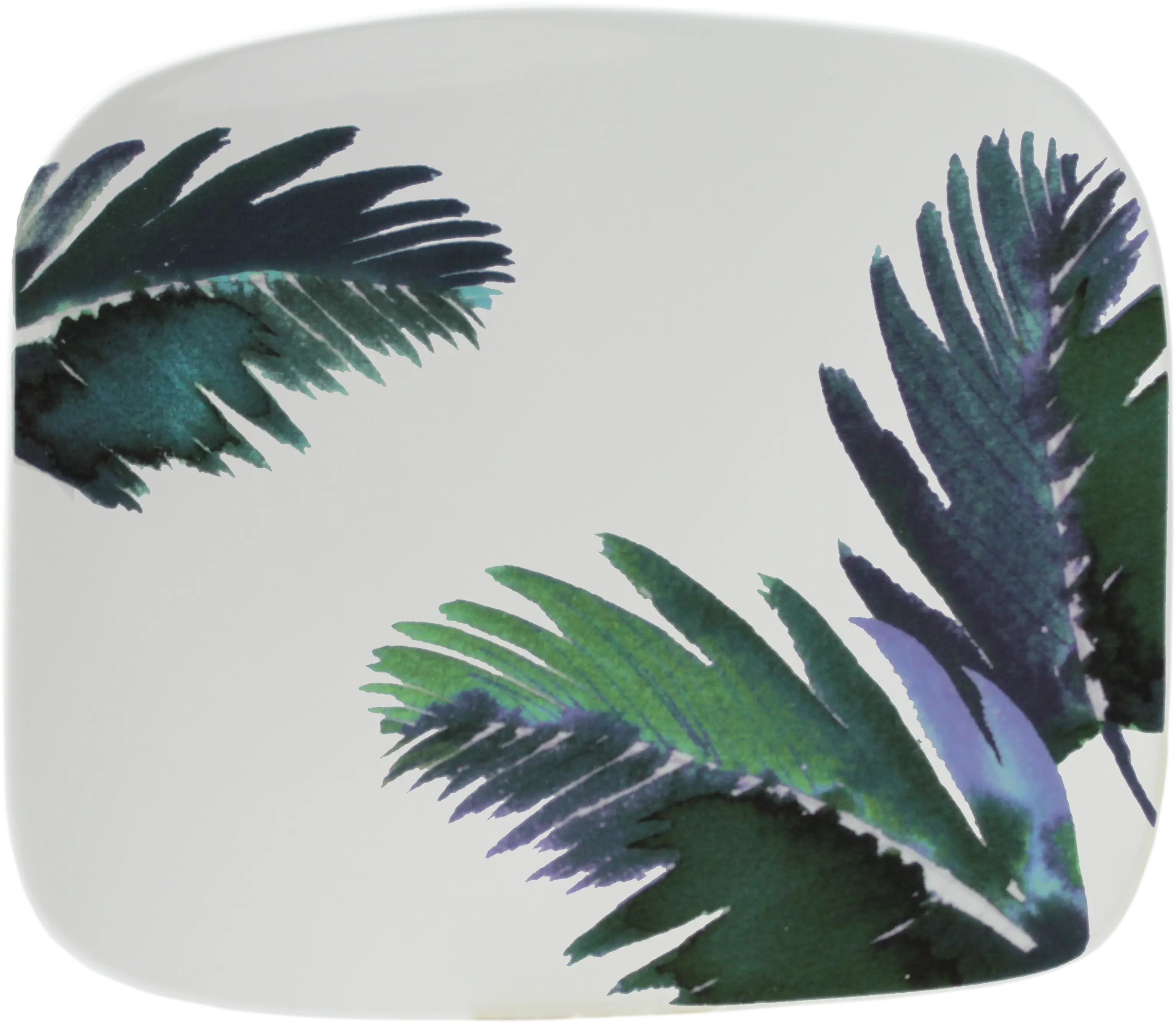Decorative Plate with Leaf Design