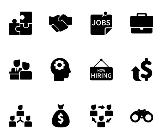 Job and Employment Icons