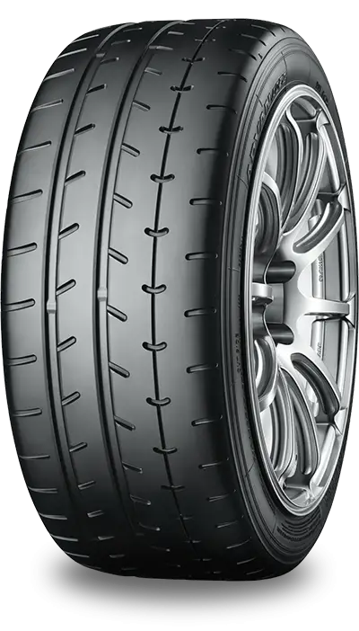 High-Performance Car Tire with Detailed Tread