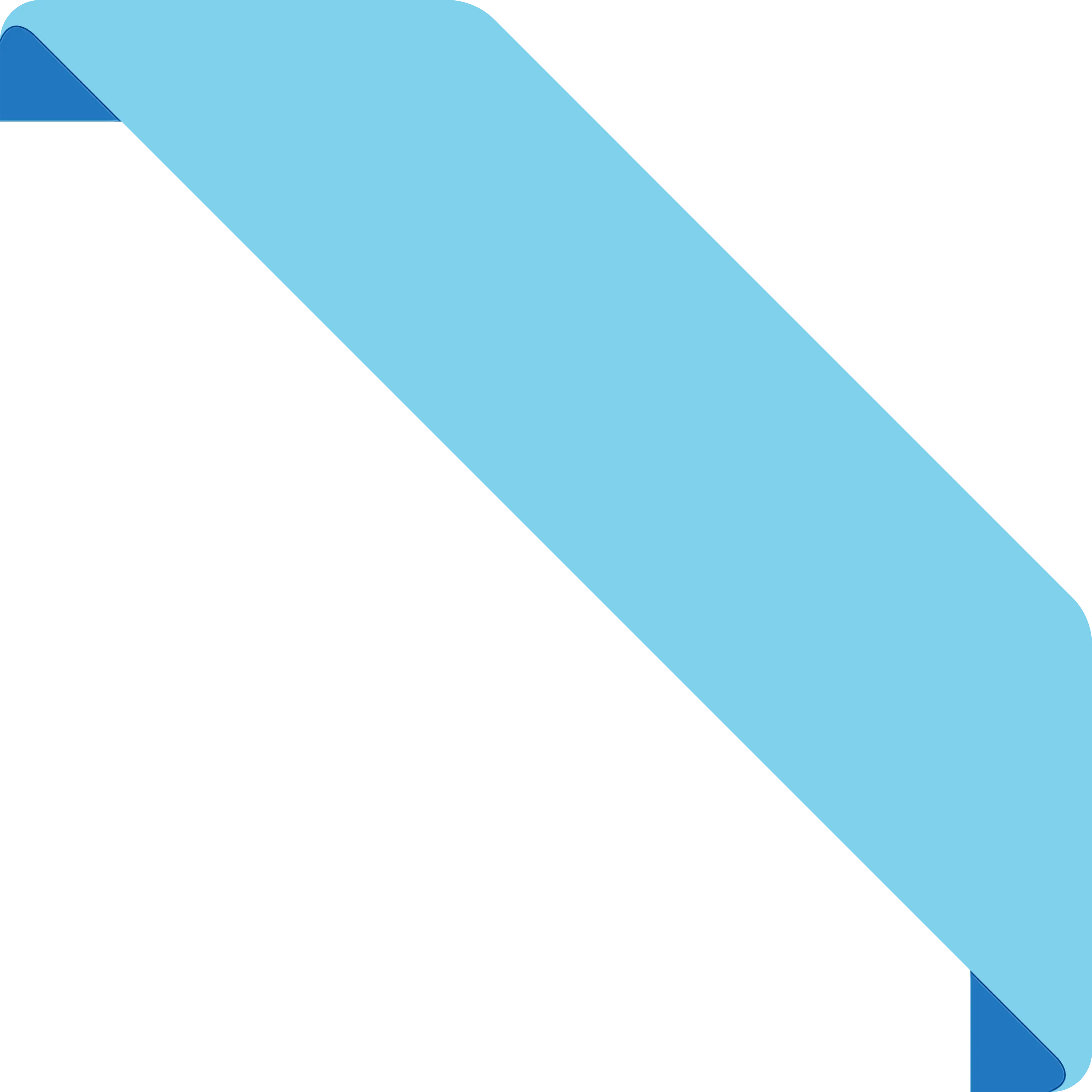 Diagonal Blue Ribbon Graphic Element