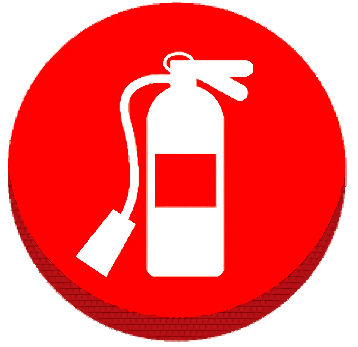 Red Fire Extinguisher Safety Icon