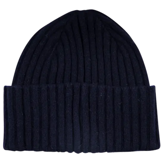 Black Knitted Beanie Hat