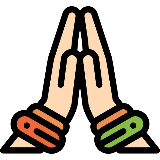 Prayer Gesture with Simple Design