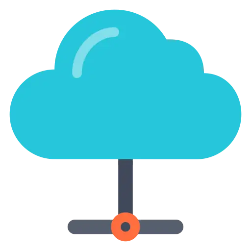 Cloud Connection Icon for Data Networks