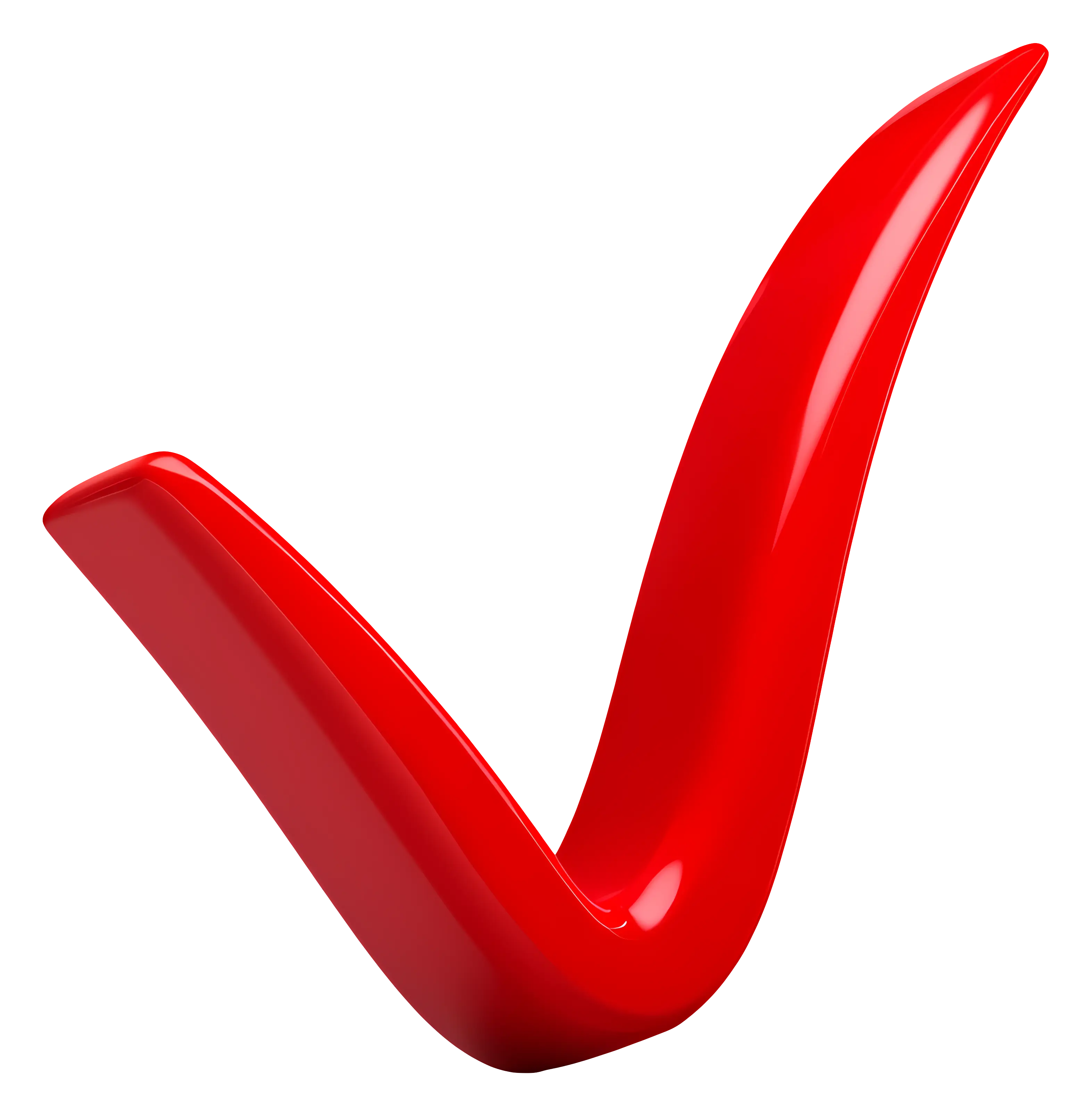 Red Check Mark Symbol