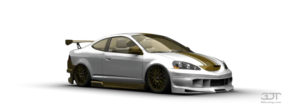 Stylish Sporty Car with Gold Accents