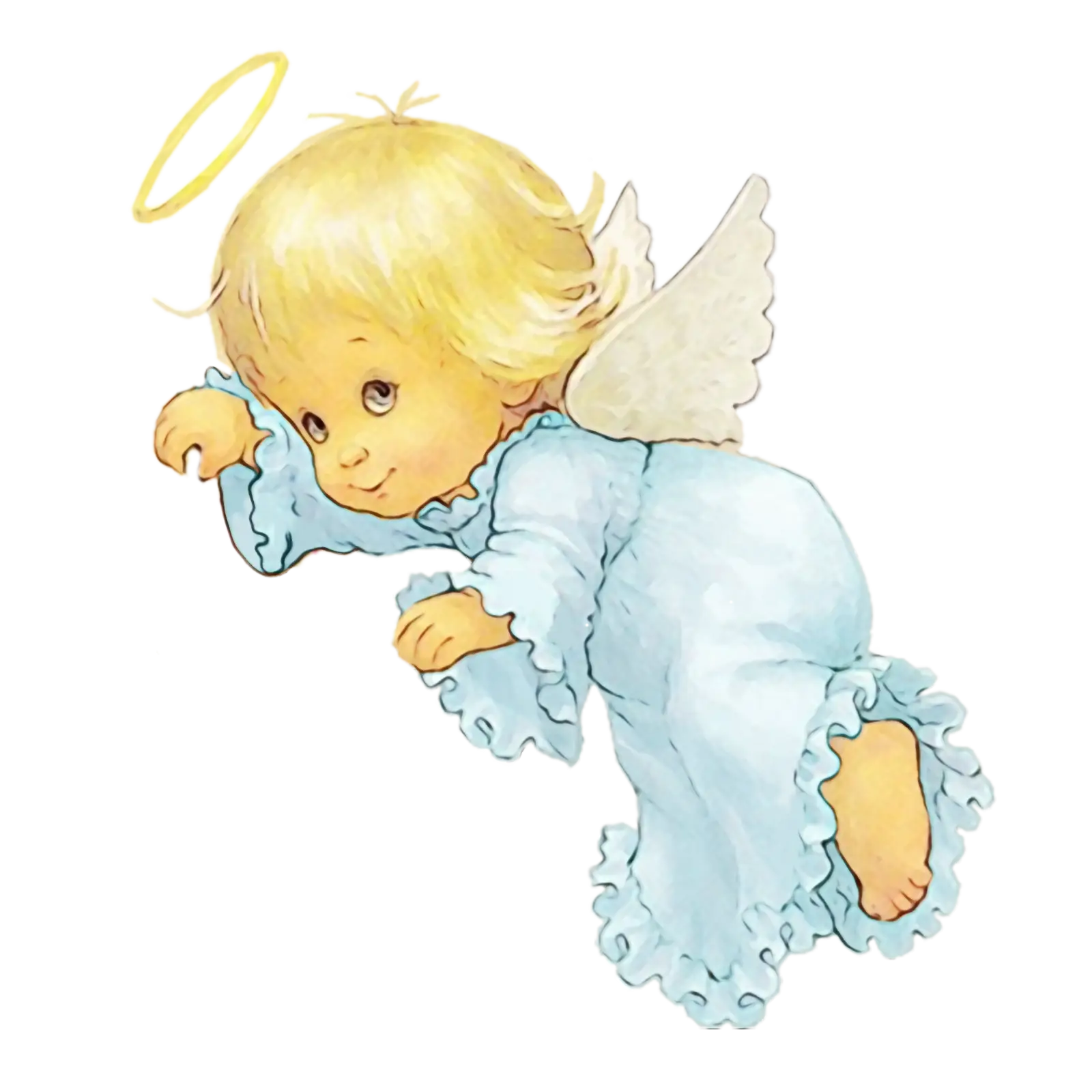 Cute Angelic Cartoon Illustration