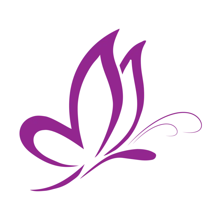 Abstract Purple Butterfly Design