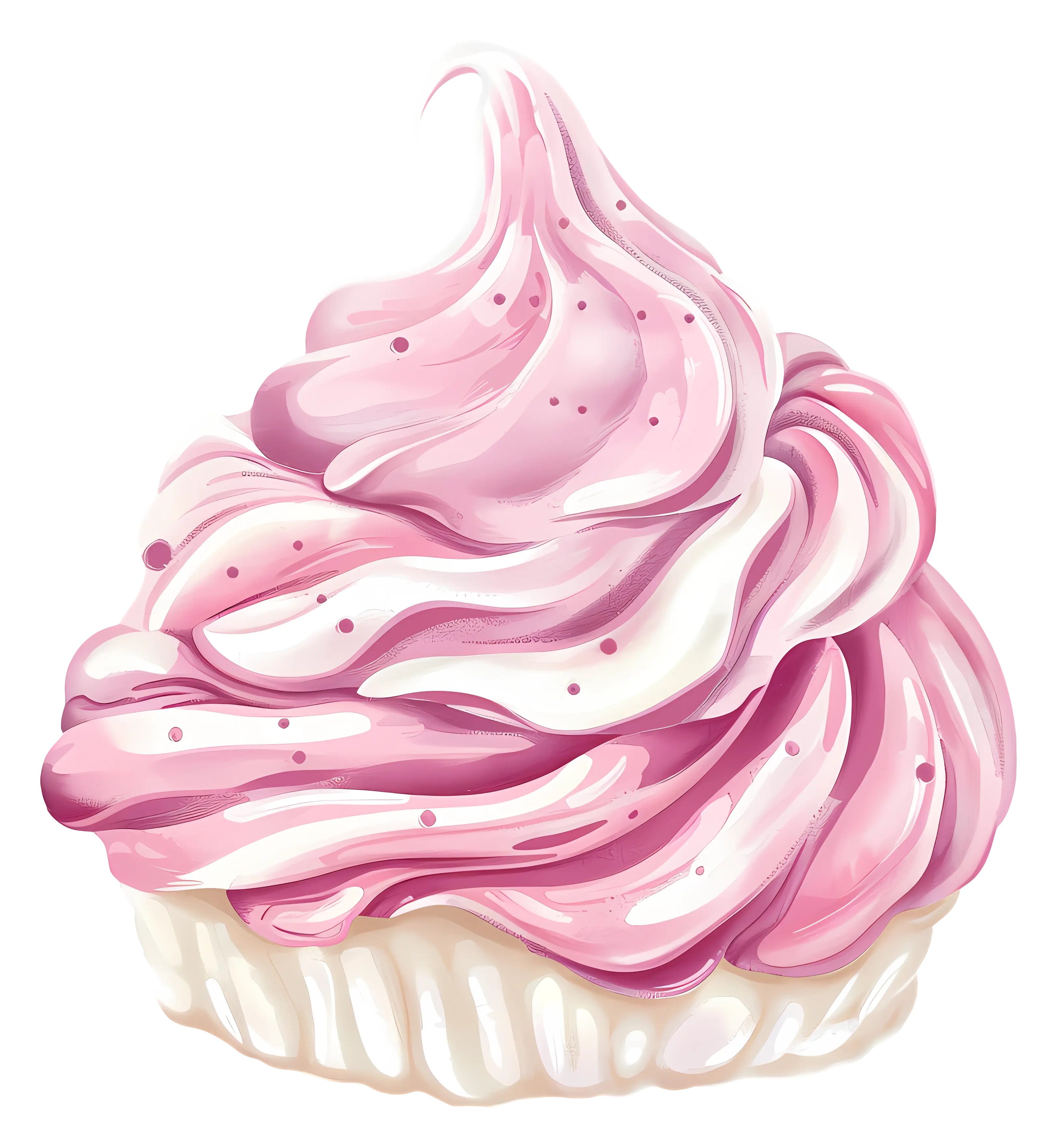 Pink Frosted Cupcake