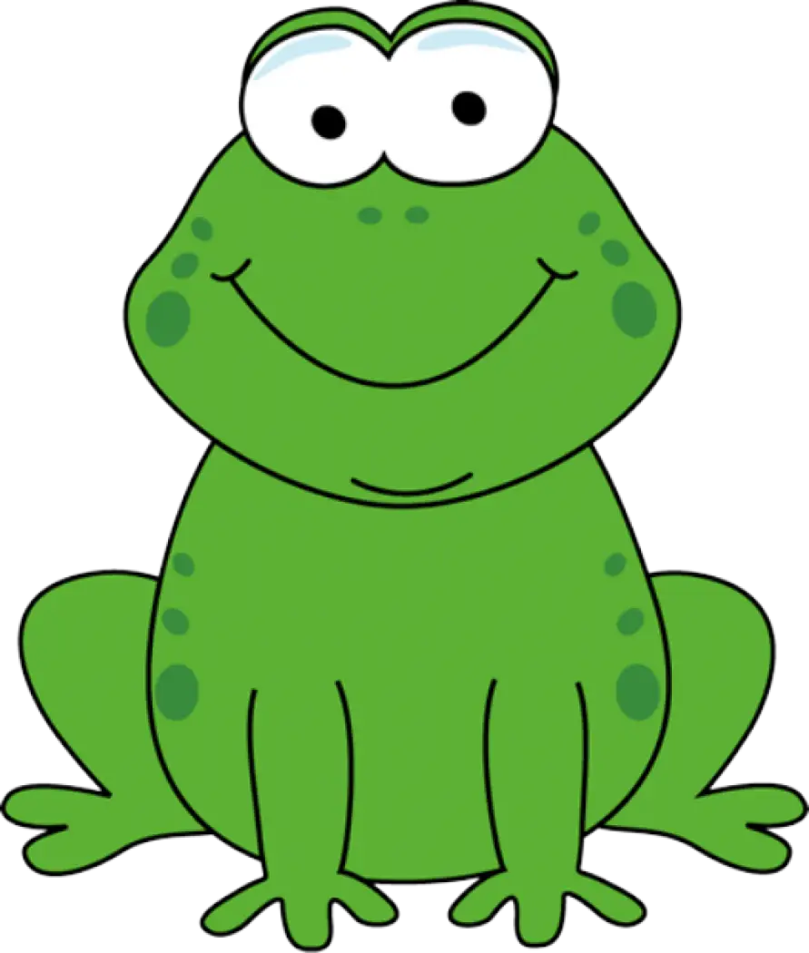 Smiling Cartoon Frog Illustration