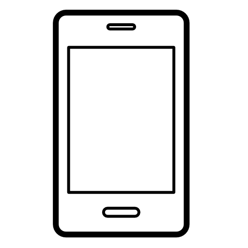 Minimal Smartphone Icon Outline