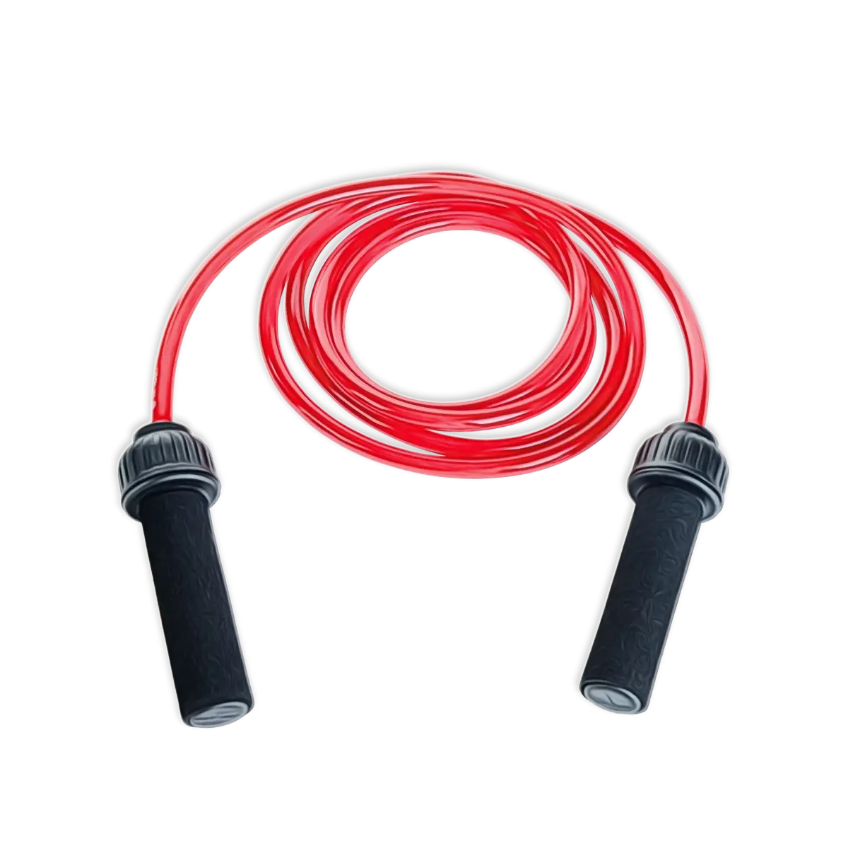 Red Corded Jump Rope for Fitness Training