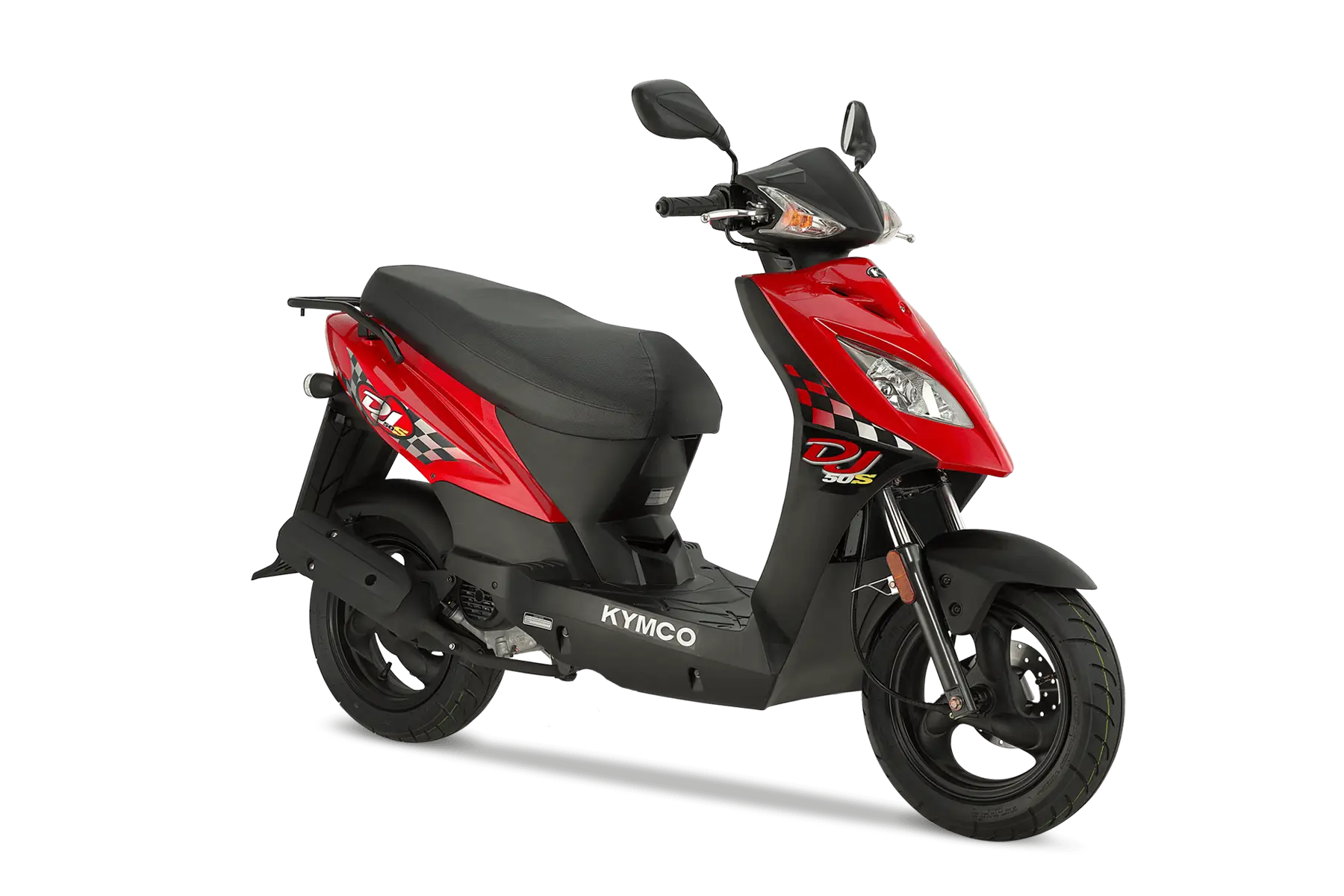 Red Motorized Scooter Design