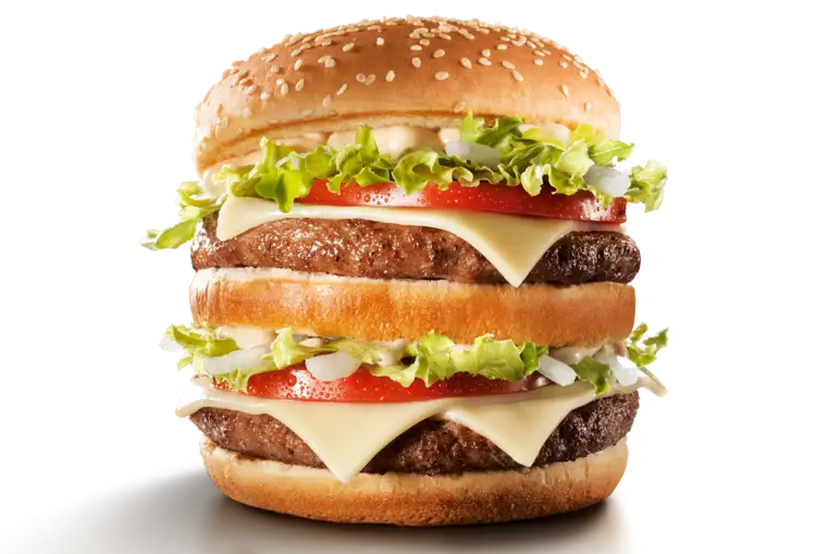 Double Cheeseburger with Fresh Ingredients