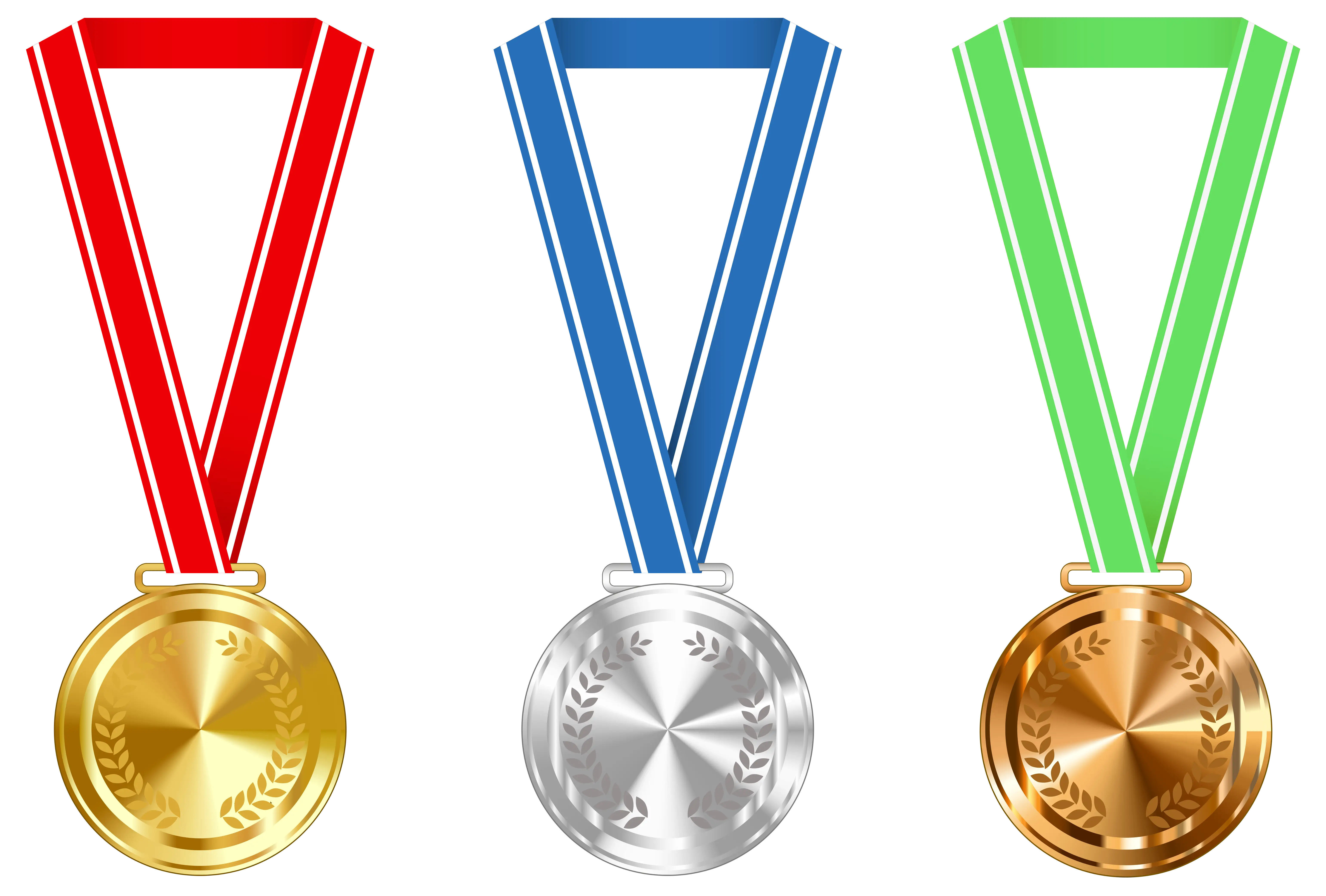 Gold, Silver, and Bronze Medals