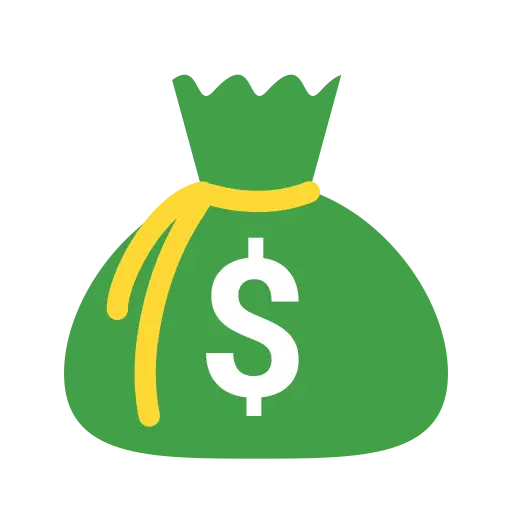 Green Money Bag Icon
