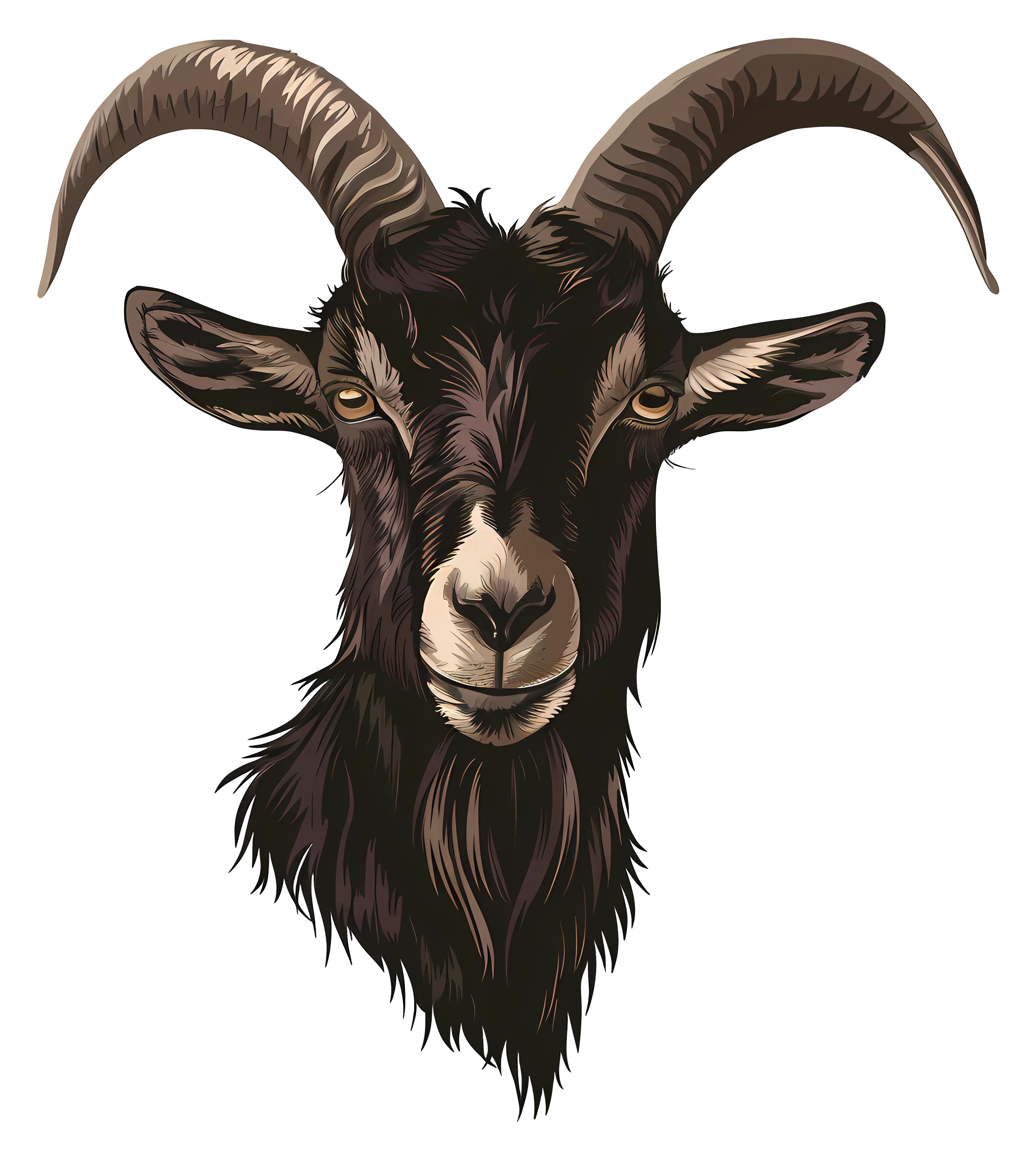 Goat Head Illustration